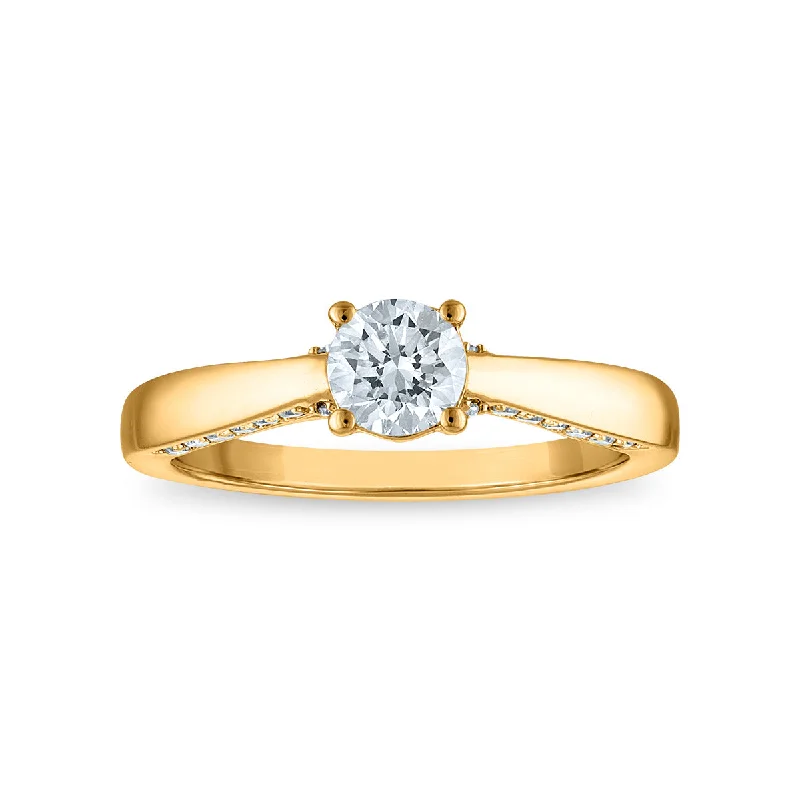 Cathedral - Style Engagement Rings with a Raised Center Stone and Intricate MetalworkEcoLove 3/4 CTW Lab Grown Diamond Engagement Ring in 14KT Gold Cathedral - Style Engagement Rings with a Raised Center Stone and Intricate MetalworkEcoLove 3/4 CTW Lab Grown Diamond Engagement Ring in 14KT Gold
