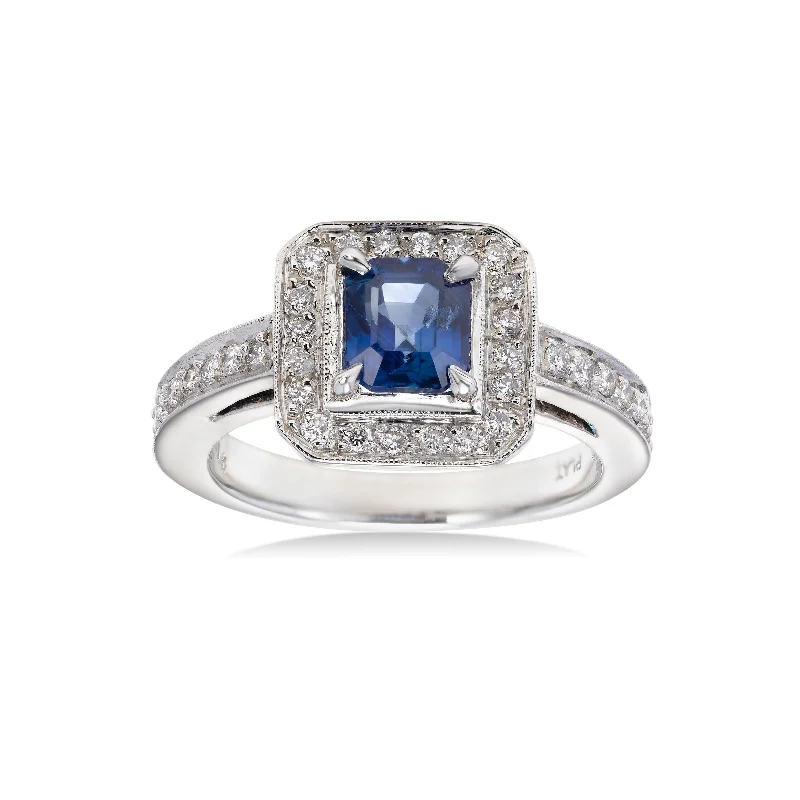 Amethyst Gemstone Rings in Sterling Silver with a Halo of Cubic Zirconia for a Budget - Friendly LuxuryPlatinum Sapphire and Diamond Ring Amethyst Gemstone Rings in Sterling Silver with a Halo of Cubic Zirconia for a Budget - Friendly LuxuryPlatinum Sapphire and Diamond Ring