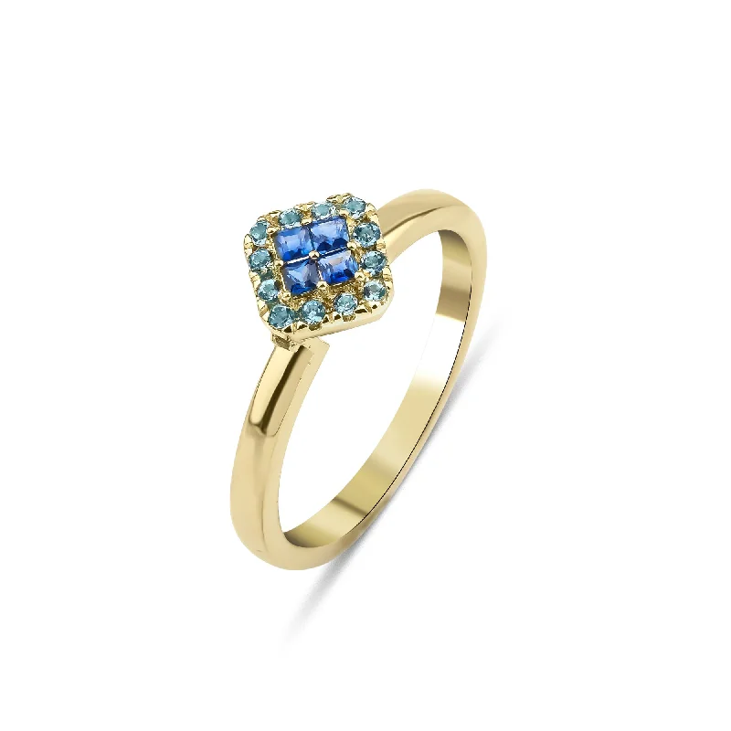 Tanzanite Gemstone Rings in 10K Gold with a Trilogy Design for a Sophisticated GiftFortuna Azul 18K Gold Ring w. Aquamarine & Sapphires Tanzanite Gemstone Rings in 10K Gold with a Trilogy Design for a Sophisticated GiftFortuna Azul 18K Gold Ring w. Aquamarine & Sapphires