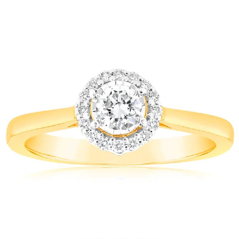 Oval Cut Engagement Rings in Palladium with a Hidden Halo for a Surprise SparkleLuminesce Lab Grown 18 Carat Yellow Gold .30 Carat Diamond Solitaire Ring with Centre Diamond .25 Carat Oval Cut Engagement Rings in Palladium with a Hidden Halo for a Surprise SparkleLuminesce Lab Grown 18 Carat Yellow Gold .30 Carat Diamond Solitaire Ring with Centre Diamond .25 Carat