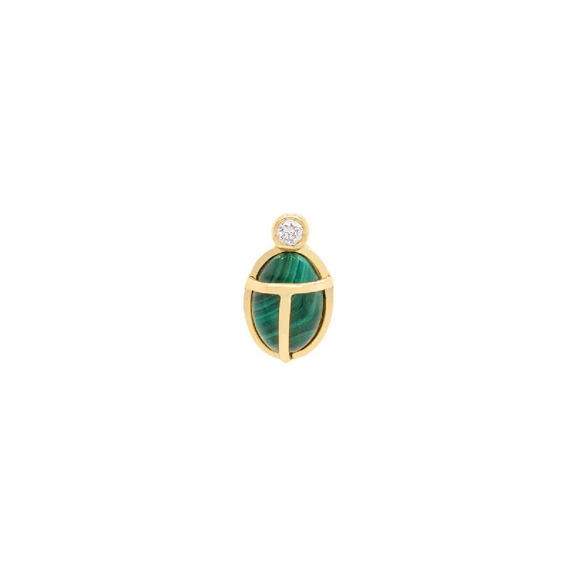 Rainbow - Colored Enameled Butterfly Stud Earrings for a Playful and Colorful StatementMalachite Scarab Threaded Flat Back Earring | 0.45GMS 0.04CT | Single Rainbow - Colored Enameled Butterfly Stud Earrings for a Playful and Colorful StatementMalachite Scarab Threaded Flat Back Earring | 0.45GMS 0.04CT | Single