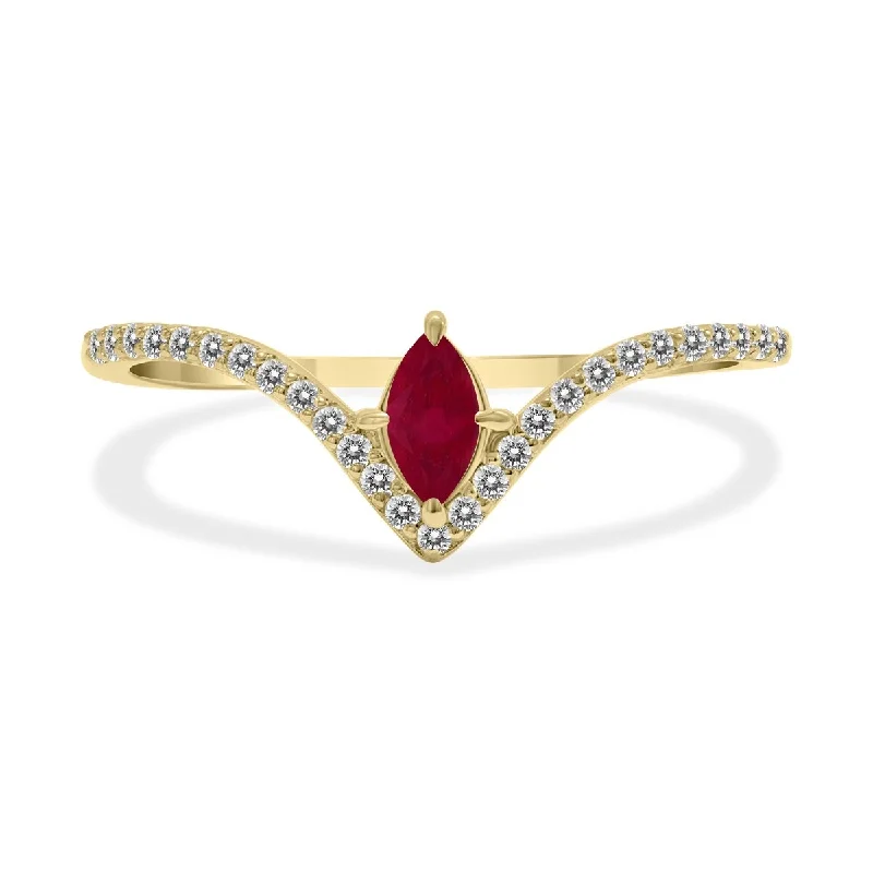 Bohemian - Style Fashion Rings with Turquoise and Silver Filigree for a Free - Spirited LookMarquee Jewels 1/4 Carat TW Ruby and Diamond V Shape Ring in 10K Yellow Gold Bohemian - Style Fashion Rings with Turquoise and Silver Filigree for a Free - Spirited LookMarquee Jewels 1/4 Carat TW Ruby and Diamond V Shape Ring in 10K Yellow Gold