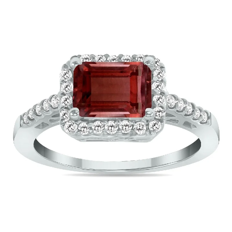 Stackable Fashion Rings in Rose - Gold Tone with Delicate Floral EngravingsMarquee Jewels 2 1/2 Carat TW Emerald Cut Garnet Diamond Ring in 10K White Gold Stackable Fashion Rings in Rose - Gold Tone with Delicate Floral EngravingsMarquee Jewels 2 1/2 Carat TW Emerald Cut Garnet Diamond Ring in 10K White Gold