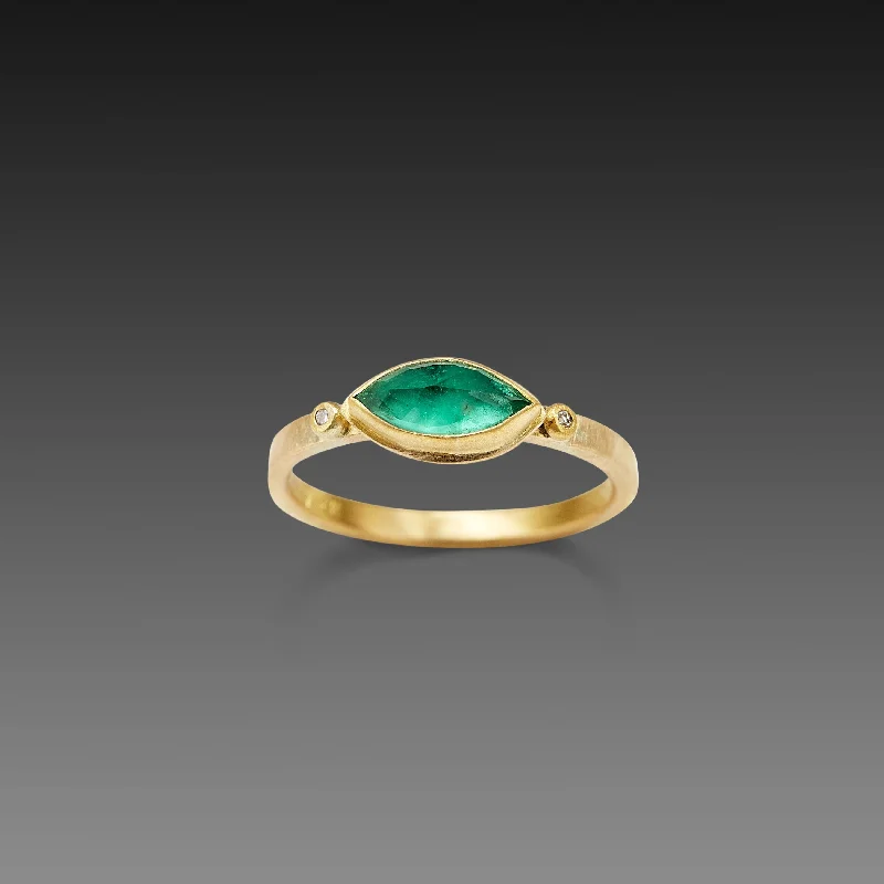 Alexandrite Gemstone Rings in Platinum with a Hidden Halo for a Rare and Luxurious PieceMarquise Emerald Ring with Two Diamond Dots Alexandrite Gemstone Rings in Platinum with a Hidden Halo for a Rare and Luxurious PieceMarquise Emerald Ring with Two Diamond Dots