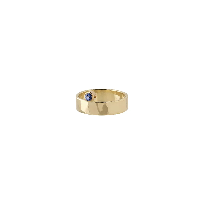 Agate Gemstone Rings in Sterling Silver with a Mosaic - Inspired Inlay for a Bohemian StyleAnnie 14K Gold w. Blue Sapphire Agate Gemstone Rings in Sterling Silver with a Mosaic - Inspired Inlay for a Bohemian StyleAnnie 14K Gold w. Blue Sapphire