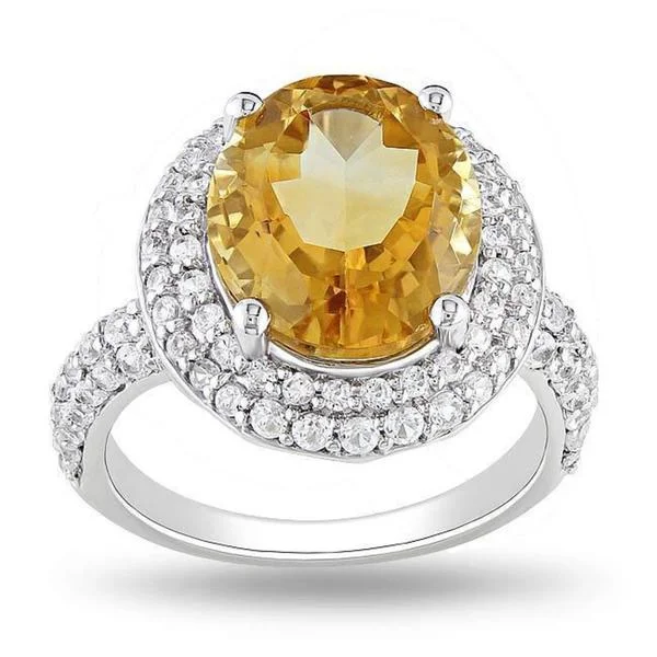 Textured Fashion Rings in Pewter with Hammered and Embossed SurfacesMiadora Sterling Silver Citrine and Created White Sapphire Ring Textured Fashion Rings in Pewter with Hammered and Embossed SurfacesMiadora Sterling Silver Citrine and Created White Sapphire Ring