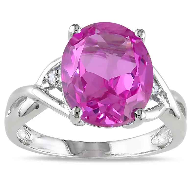 Bohemian - Style Fashion Rings with Turquoise and Silver Filigree for a Free - Spirited LookMiadora Sterling Silver Created Pink Sapphire and Diamond Fashion Ring Bohemian - Style Fashion Rings with Turquoise and Silver Filigree for a Free - Spirited LookMiadora Sterling Silver Created Pink Sapphire and Diamond Fashion Ring