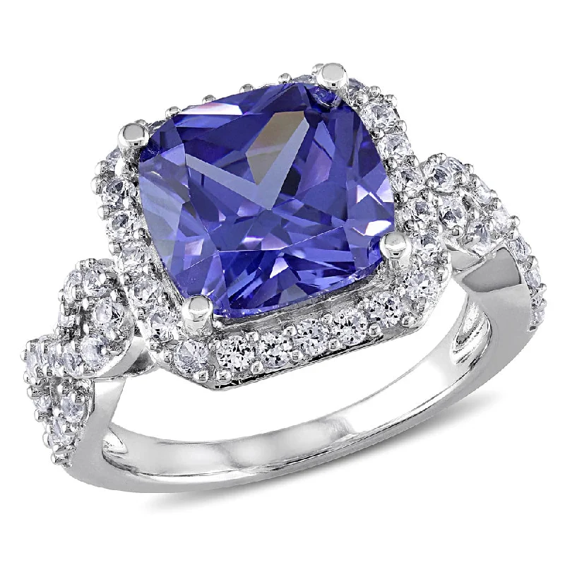LED - Lit Fashion Rings in Plastic with Color - Changing Effects for a Futuristic LookMiadora Sterling Silver Created White Sapphire and Tanzanite Cocktail Ring LED - Lit Fashion Rings in Plastic with Color - Changing Effects for a Futuristic LookMiadora Sterling Silver Created White Sapphire and Tanzanite Cocktail Ring