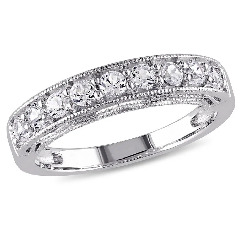LED - Lit Fashion Rings in Plastic with Color - Changing Effects for a Futuristic LookMiadora Sterling Silver Created White Sapphire Stackable Anniversary Band Ring LED - Lit Fashion Rings in Plastic with Color - Changing Effects for a Futuristic LookMiadora Sterling Silver Created White Sapphire Stackable Anniversary Band Ring
