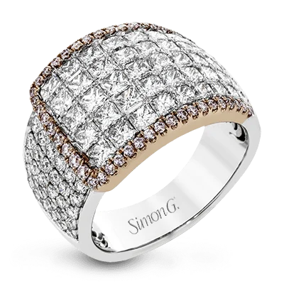 Adjustable Fashion Rings in Leather and Brass with a Tribal - Inspired DesignSimon-Set Fashion Ring In 18k Gold With Diamonds Adjustable Fashion Rings in Leather and Brass with a Tribal - Inspired DesignSimon-Set Fashion Ring In 18k Gold With Diamonds