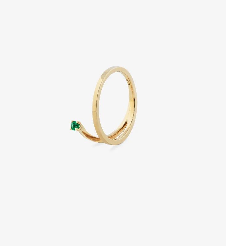 Emerald Gemstone Rings Set in Platinum with Filigree Work for a Vintage - Inspired LookEmerald Spiral Ring 0.05 Emerald Gemstone Rings Set in Platinum with Filigree Work for a Vintage - Inspired LookEmerald Spiral Ring 0.05