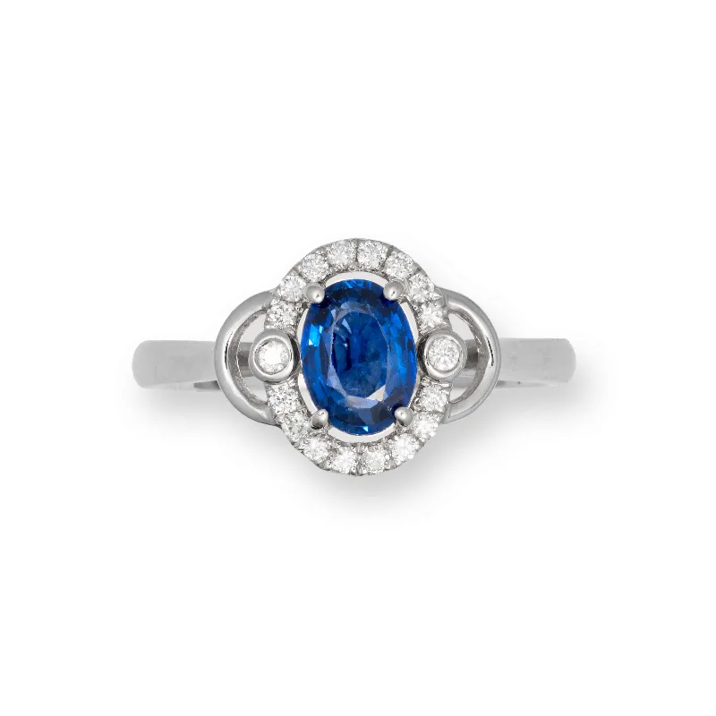 Topaz Gemstone Rings in 10K Gold with a Channel - Set Design for a Contemporary and Durable OptionOval Blue Sapphire and Diamond Halo Ring, 14K White Gold Topaz Gemstone Rings in 10K Gold with a Channel - Set Design for a Contemporary and Durable OptionOval Blue Sapphire and Diamond Halo Ring, 14K White Gold