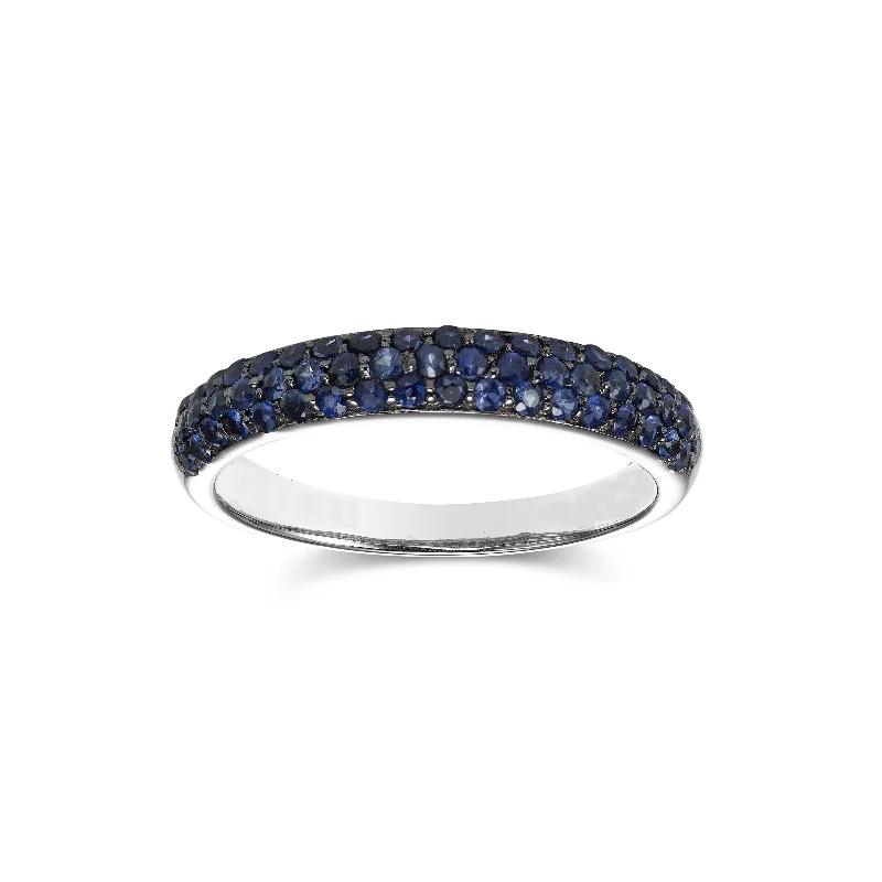Lapis Lazuli Gemstone Rings in Sterling Silver with a Star - Shaped Setting for a Celestial - Inspired PiecePavé Set Blue Sapphire Ring, 14K White Gold Lapis Lazuli Gemstone Rings in Sterling Silver with a Star - Shaped Setting for a Celestial - Inspired PiecePavé Set Blue Sapphire Ring, 14K White Gold