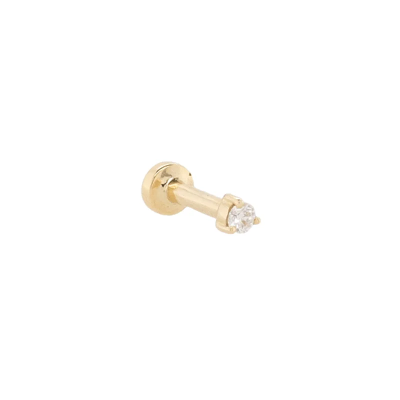Magnetic - Back Stud Earrings in Black for Easy and Comfortable Wear2mm Diamond Threaded Flat Back Earring | .50GMS .06CT | Single Magnetic - Back Stud Earrings in Black for Easy and Comfortable Wear2mm Diamond Threaded Flat Back Earring | .50GMS .06CT | Single