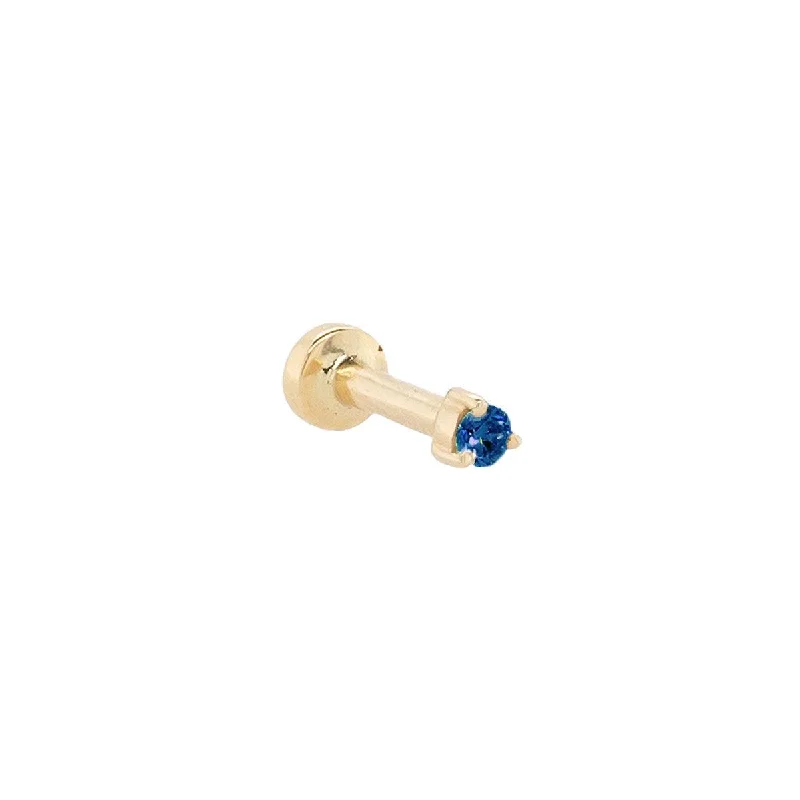 Rainbow - Colored Enameled Butterfly Stud Earrings for a Playful and Colorful Statement2mm Sapphire Threaded Flat Back Earring | .40GMS .06CT | Single Rainbow - Colored Enameled Butterfly Stud Earrings for a Playful and Colorful Statement2mm Sapphire Threaded Flat Back Earring | .40GMS .06CT | Single