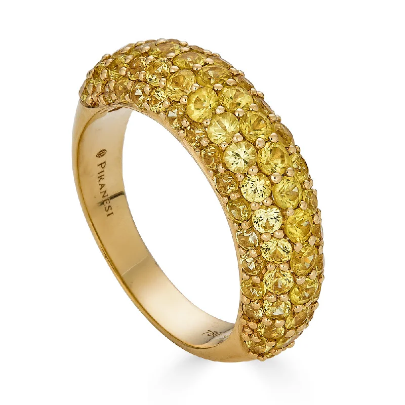 Fashion Rings with Zodiac Symbols in Gold - Filled Metal for a Personalized TouchYellow Sapphire Small Dome Ring Fashion Rings with Zodiac Symbols in Gold - Filled Metal for a Personalized TouchYellow Sapphire Small Dome Ring