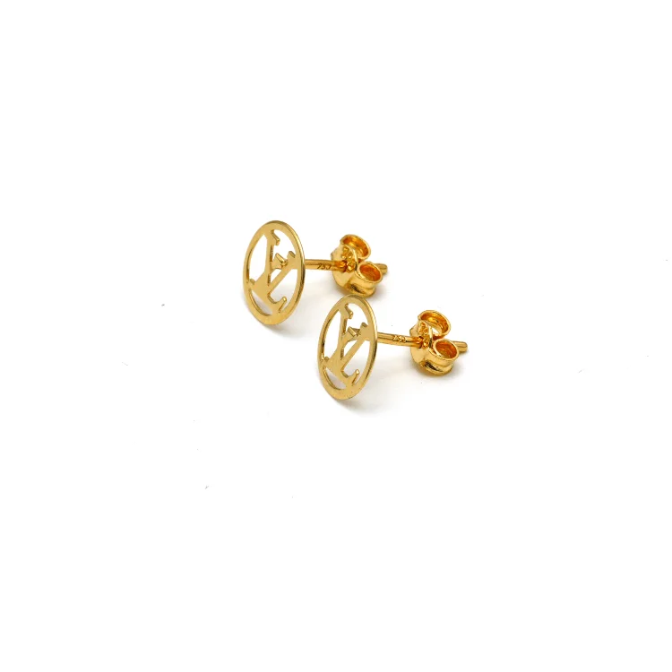 Handmade Polymer Clay Floral Stud Earrings in Pastel Shades for a Bohemian VibeReal Gold LV Small Round Fine Earring Set 0303/1PK E1787 Handmade Polymer Clay Floral Stud Earrings in Pastel Shades for a Bohemian VibeReal Gold LV Small Round Fine Earring Set 0303/1PK E1787