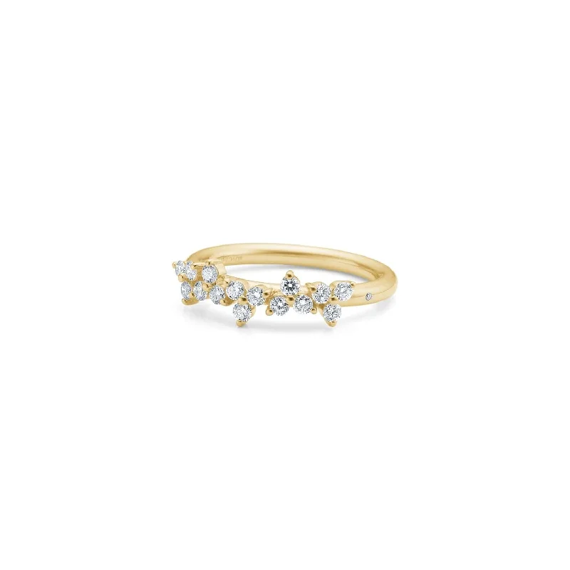 Jasper Gemstone Rings in 18K Gold Vermeil with a Matte Finish for a Subtle and Elegant LookFryd 18K Gold Ring w. 16 Diamonds Jasper Gemstone Rings in 18K Gold Vermeil with a Matte Finish for a Subtle and Elegant LookFryd 18K Gold Ring w. 16 Diamonds