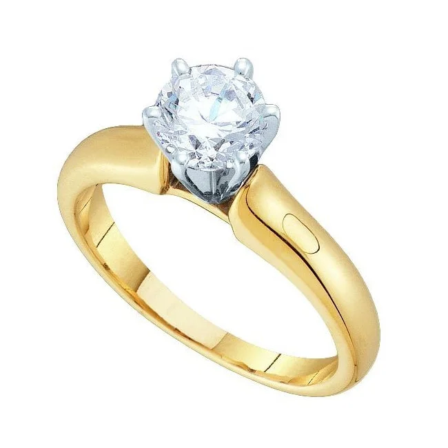 Cluster Engagement Rings with Multiple Small Diamonds Arranged in a Stunning DesignSignature Certificate 1/3 CTW Diamond Solitaire Engagement Ring in 14KT Yellow Gold Cluster Engagement Rings with Multiple Small Diamonds Arranged in a Stunning DesignSignature Certificate 1/3 CTW Diamond Solitaire Engagement Ring in 14KT Yellow Gold