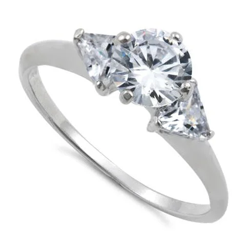 Halo Engagement Rings with a Cushion - Cut Center Diamond and Rose Gold BandSterling Silver Clear Round Cut Engagement CZ Ring Halo Engagement Rings with a Cushion - Cut Center Diamond and Rose Gold BandSterling Silver Clear Round Cut Engagement CZ Ring
