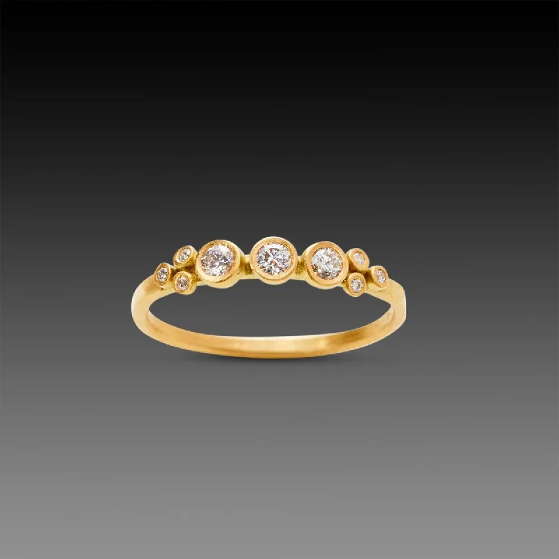 Garnet Gemstone Rings in 18K Gold Vermeil with Intricate Engravings for a Traditional AestheticThree Diamond Dot Ring with Diamond Trios Garnet Gemstone Rings in 18K Gold Vermeil with Intricate Engravings for a Traditional AestheticThree Diamond Dot Ring with Diamond Trios