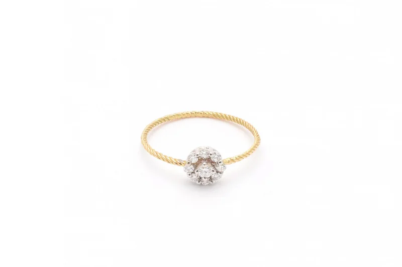 Ruby Gemstone Rings in 14K Yellow Gold with a Solitaire Setting for a Classic and Bold StatementRosette 18K Gold Ring w. Diamond Ruby Gemstone Rings in 14K Yellow Gold with a Solitaire Setting for a Classic and Bold StatementRosette 18K Gold Ring w. Diamond