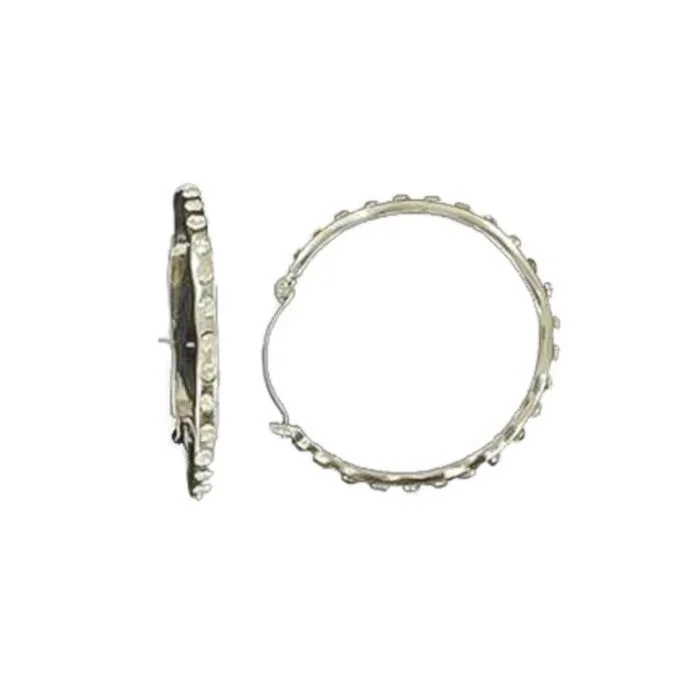 Rose gold hoop earringsCrystal Hoop Earrings
