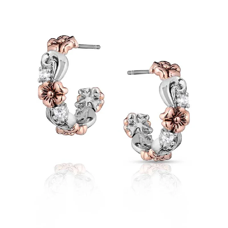 Lightweight hoop earringsWildflower Elegance Hoop Earrings