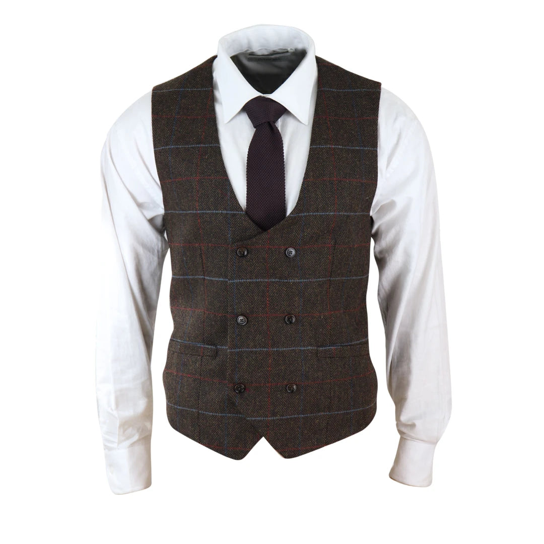 Men's polished brass rings with a warm glowMen's Tweed Check Blinders Waistcoat Gilet Classic Herringbone Men's polished brass rings with a warm glowMen's Tweed Check Blinders Waistcoat Gilet Classic Herringbone