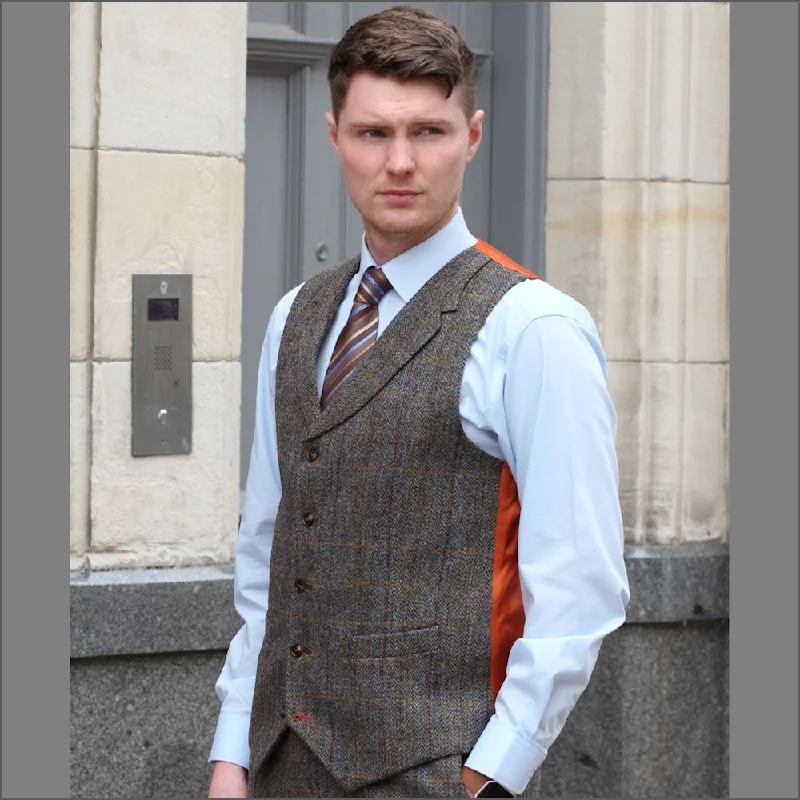Men's classic silver wedding rings with simple bandsHarris Tweed Brown, Blue Herringbone Waistcoat-- Men's classic silver wedding rings with simple bandsHarris Tweed Brown, Blue Herringbone Waistcoat--