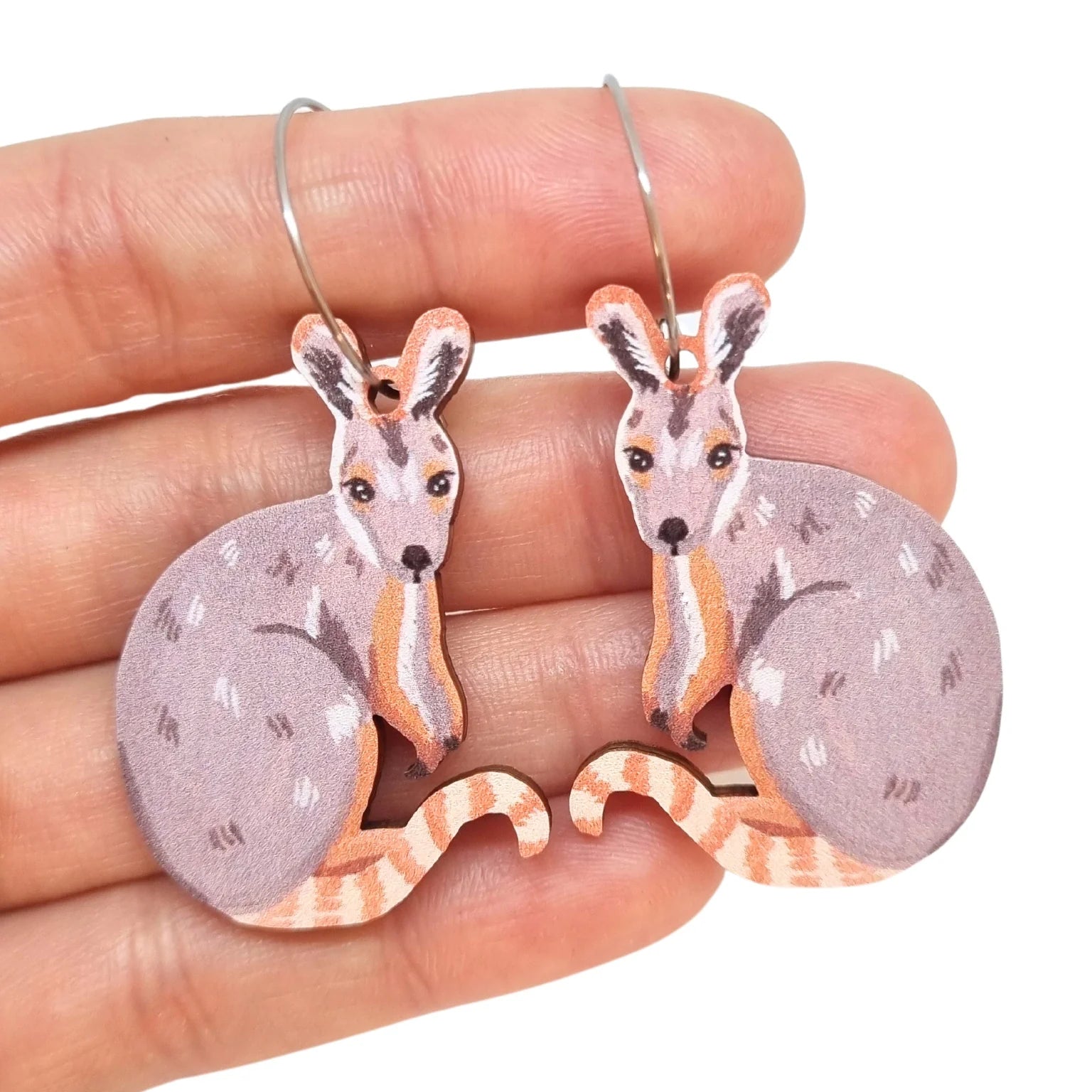 Oval hoop earringsPixie Nut and Co Wallaby Hoop Earrings