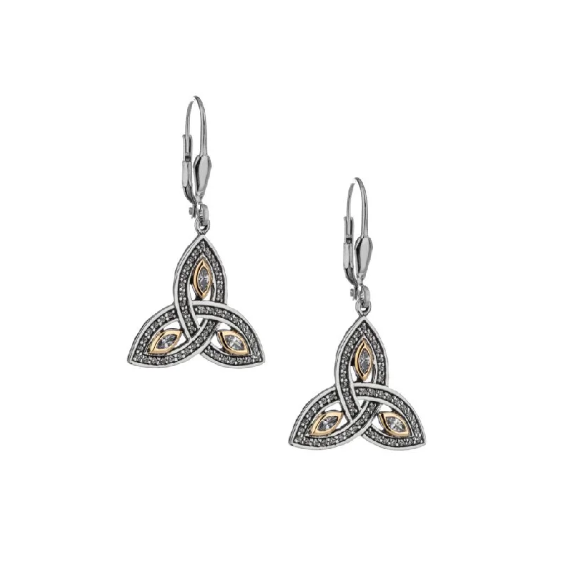 Citrine drop earrings for a sunny and warm appearanceSterling Silver 10k Trinity Marquise CZ & Round CZ Leverback Earrings Citrine drop earrings for a sunny and warm appearanceSterling Silver 10k Trinity Marquise CZ & Round CZ Leverback Earrings