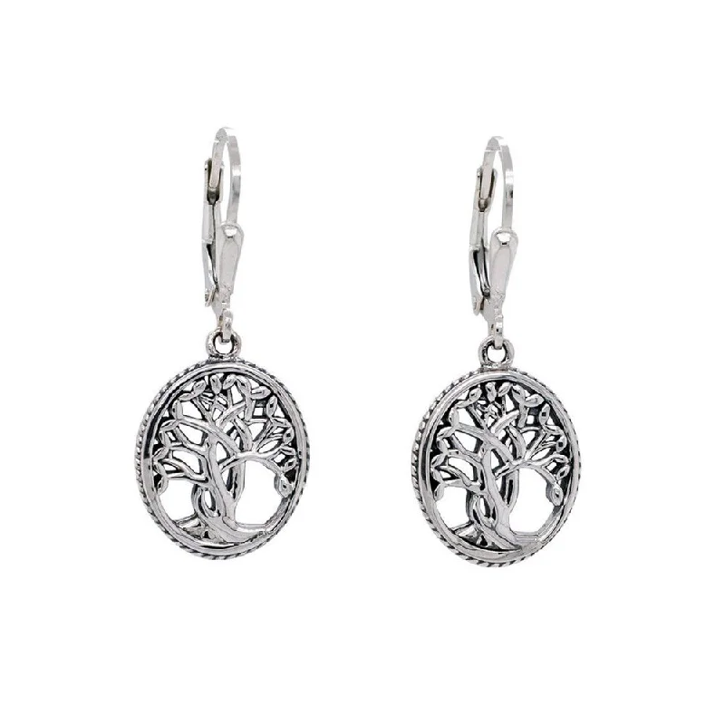 Aquamarine drop earrings reminiscent of the oceanSterling Silver Tree of Life Leverback Earrings Aquamarine drop earrings reminiscent of the oceanSterling Silver Tree of Life Leverback Earrings