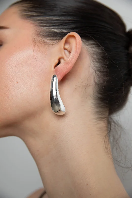 Cubic zirconia drop earrings as an affordable alternativeABSTRACT DROP EARRING