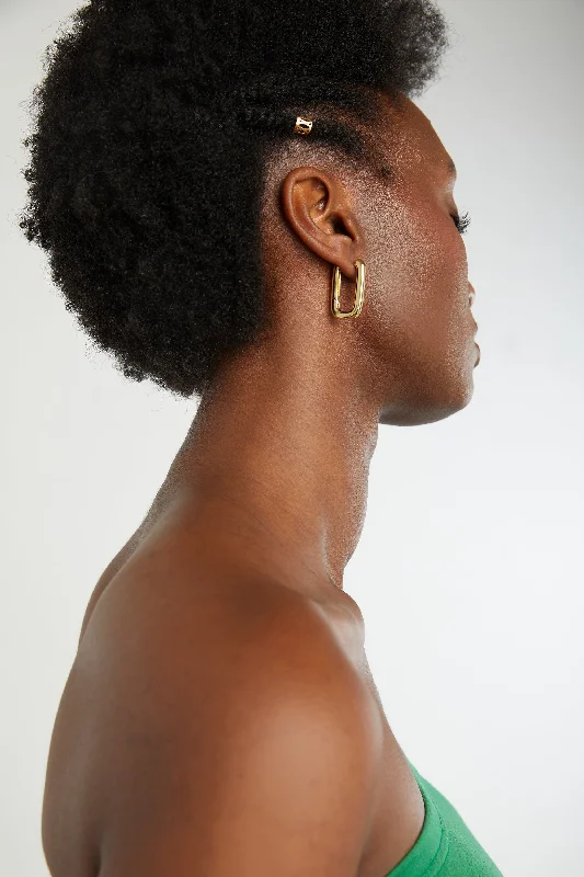 Diamond hoop earringsRECTANGULAR HOOP EARRINGS