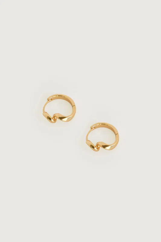 Minimalist hoop earringsSMALL TWIST HOOP EARRING