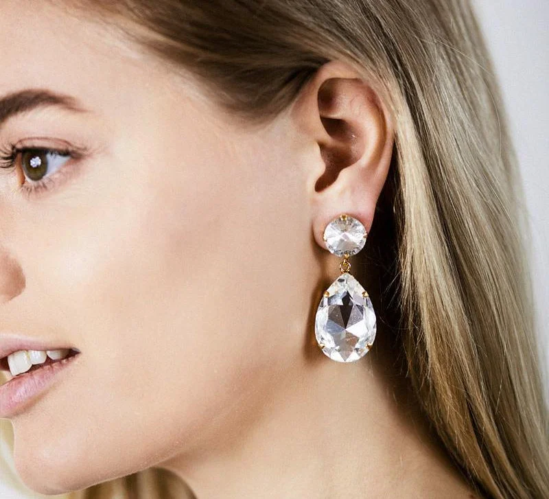 Ethnic - inspired drop earrings with cultural motifsCaroline Svedbom Perfect Drop Earrings Crystal Ethnic - inspired drop earrings with cultural motifsCaroline Svedbom Perfect Drop Earrings Crystal
