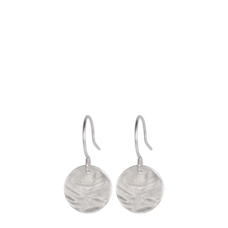 Chunky hoop earringsSterling Silver Small Shell Disc Earrings