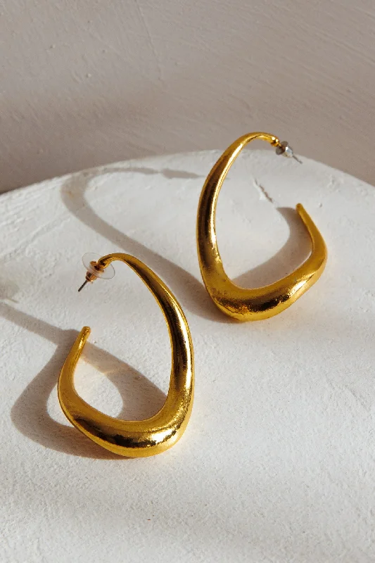 Huggie hoop earringsTriumph Hoop Earrings Gold