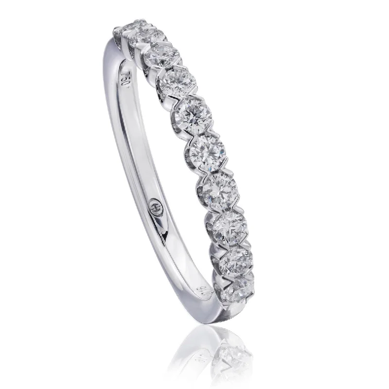 Diamond - Encrusted Women's Rings for Special Occasions in 18K GoldChristopher Designs .45ct Diamond Halfway 18K Gold Band Diamond - Encrusted Women's Rings for Special Occasions in 18K GoldChristopher Designs .45ct Diamond Halfway 18K Gold Band