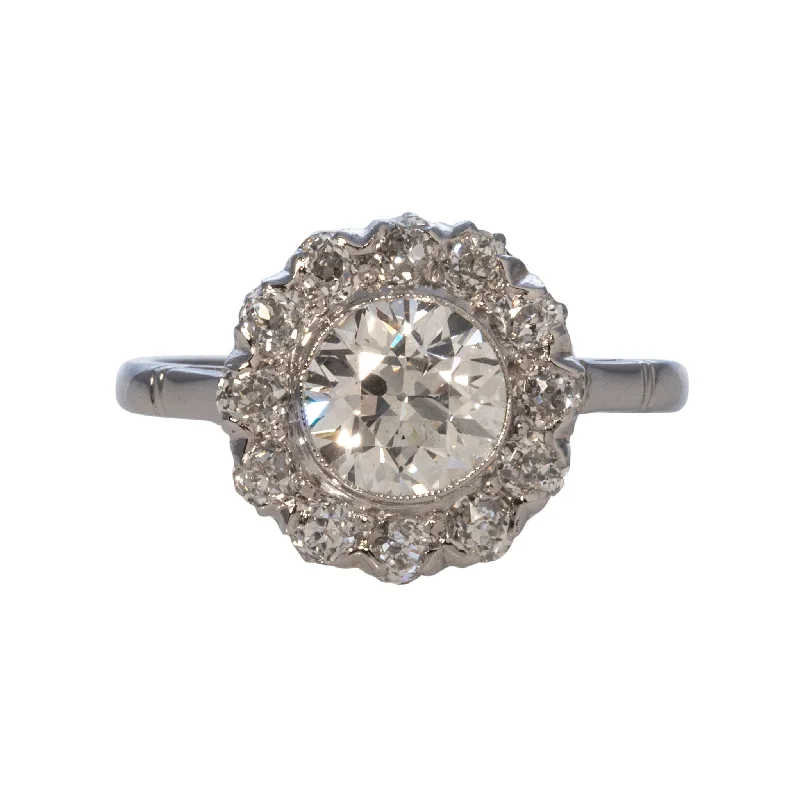 Stackable Gemstone Rings for Women in Amethyst, Sapphire, and EmeraldEdwardian 1.77ctw Old Transitional Cut Diamond Cluster Platinum Ring Stackable Gemstone Rings for Women in Amethyst, Sapphire, and EmeraldEdwardian 1.77ctw Old Transitional Cut Diamond Cluster Platinum Ring