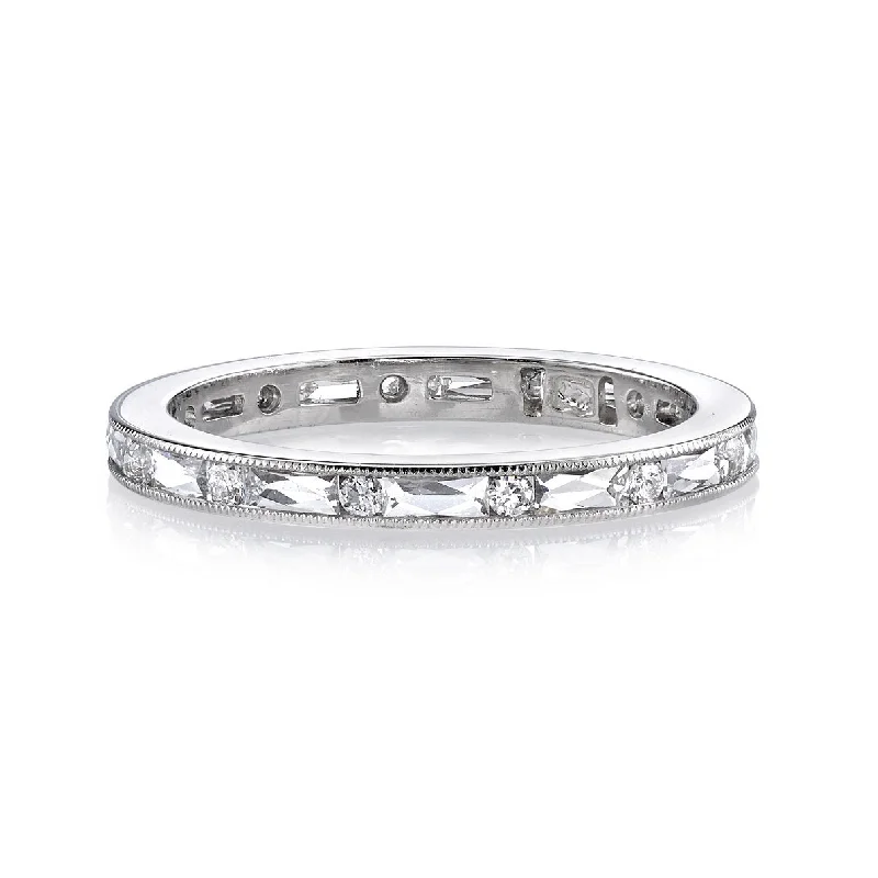 Floral - Patterned Women's Rings in 18K Yellow Gold for a Feminine LookSingle Stone Platinum Paige Band Floral - Patterned Women's Rings in 18K Yellow Gold for a Feminine LookSingle Stone Platinum Paige Band