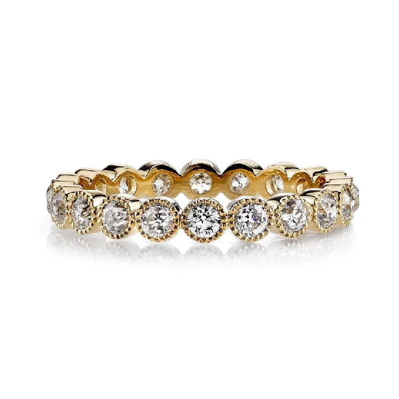 Women's Infinity Symbol Rings in Rose Gold for a Romantic TouchSingle Stone 18K Yellow Gold Small Gabby Band Women's Infinity Symbol Rings in Rose Gold for a Romantic TouchSingle Stone 18K Yellow Gold Small Gabby Band