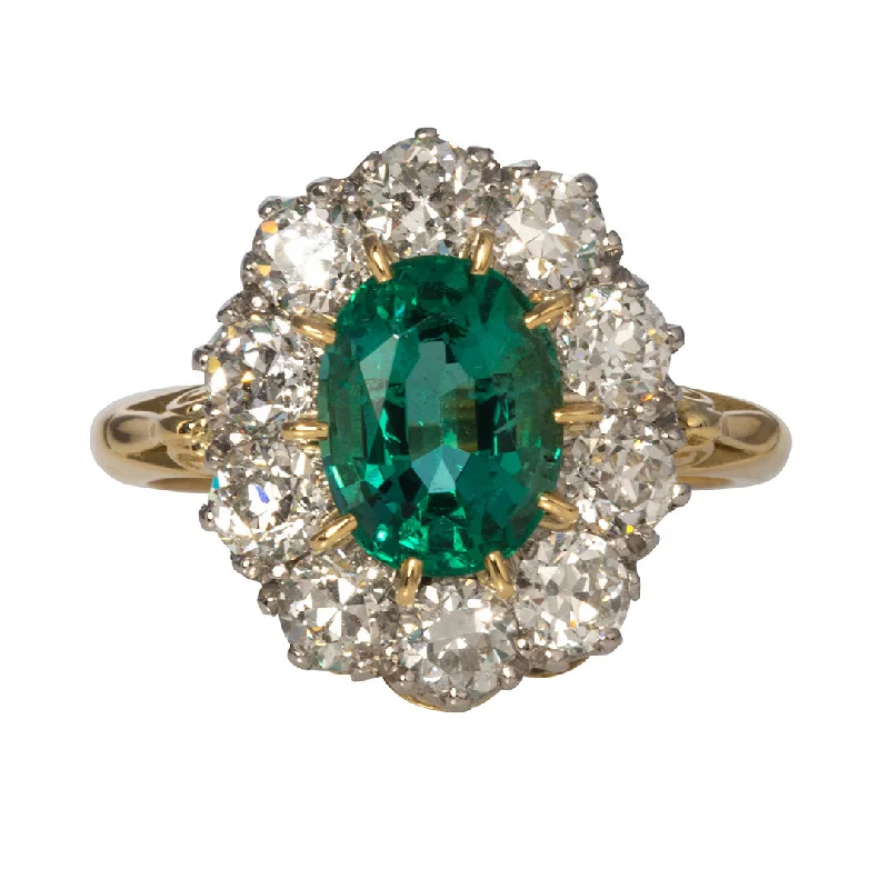 Minimalist Women's Rings with a Single Pearl in 14K Gold - Plated BandsVictorian Style 1.99ct Emerald & Diamond Cluster Engagement Ring Minimalist Women's Rings with a Single Pearl in 14K Gold - Plated BandsVictorian Style 1.99ct Emerald & Diamond Cluster Engagement Ring