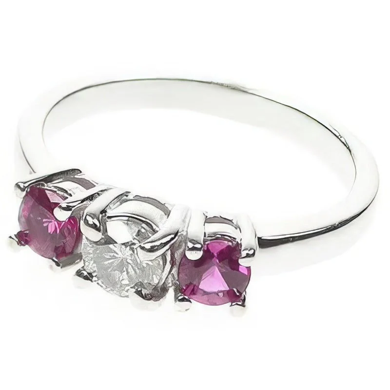 Solid gold commemorate rings with intricate filigree0.90 CT Round Cut Rubies & Diamonds - Three Stone Ring Solid gold commemorate rings with intricate filigree0.90 CT Round Cut Rubies & Diamonds - Three Stone Ring