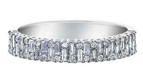 Men's tungsten commemorate rings with a brushed finishWhite Gold Diamond Band.
