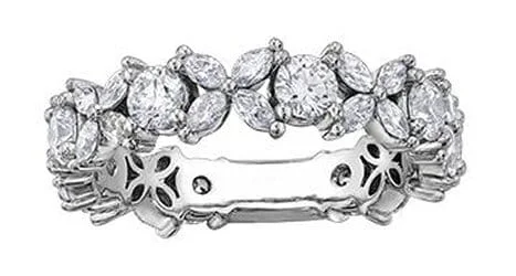 Three - stone commemorate rings representing important life eventsWhite Gold Diamond Band. Three - stone commemorate rings representing important life eventsWhite Gold Diamond Band.