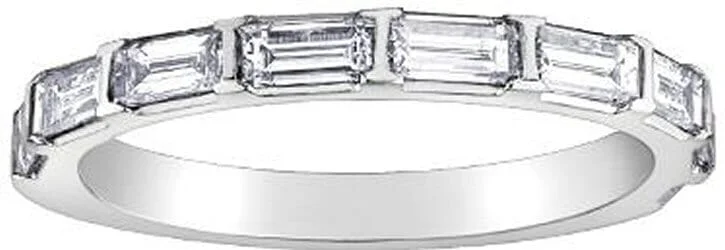 Sapphire - studded commemorate rings for a regal feelWhite Gold Diamond Band.