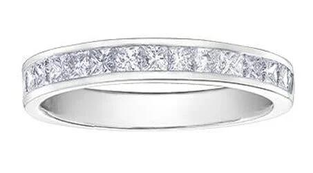 Commemorate rings featuring multiple birthstones in a rowWhite Gold Diamond Band.