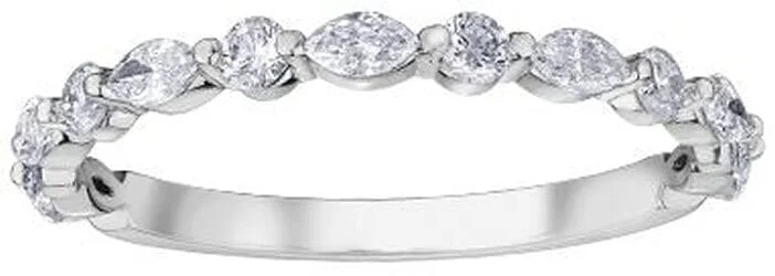 Commemorate rings with a pavé setting of small diamondsWhite Gold Diamond Band.